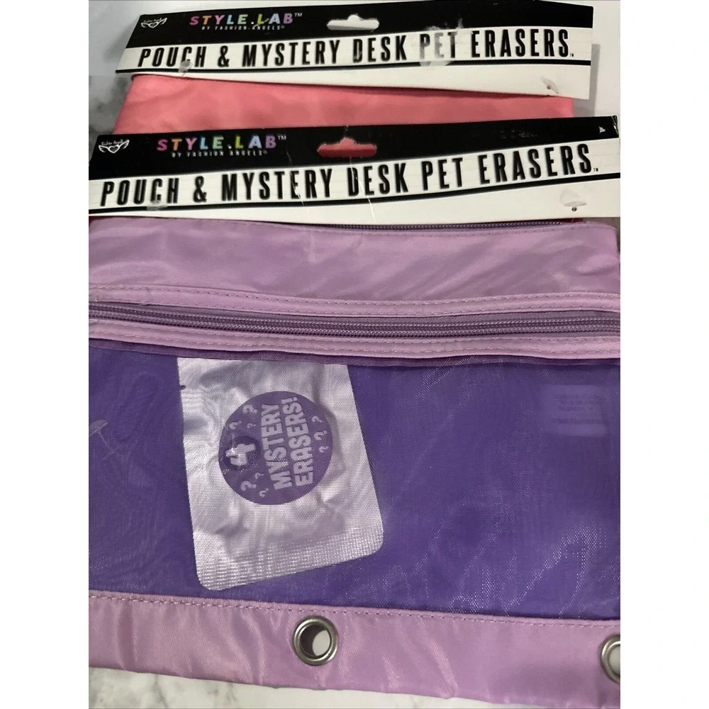 Lot Pencil Pouch And Lunch Bag 5pc Lot‎ Girl  School Easter Play Back 2 School